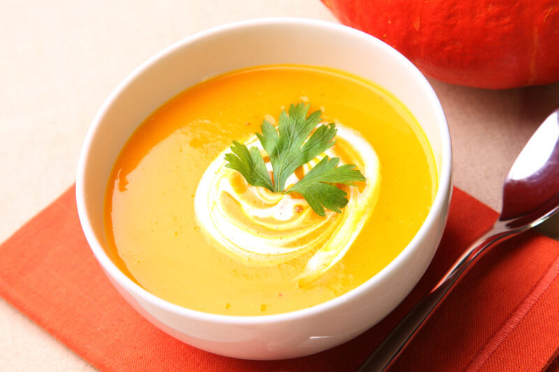 Pumpkin and kumara Soup