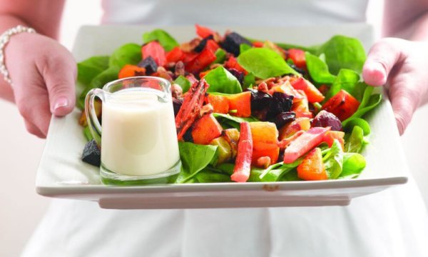 Roasted Vegetable Salad with Orange Dressing