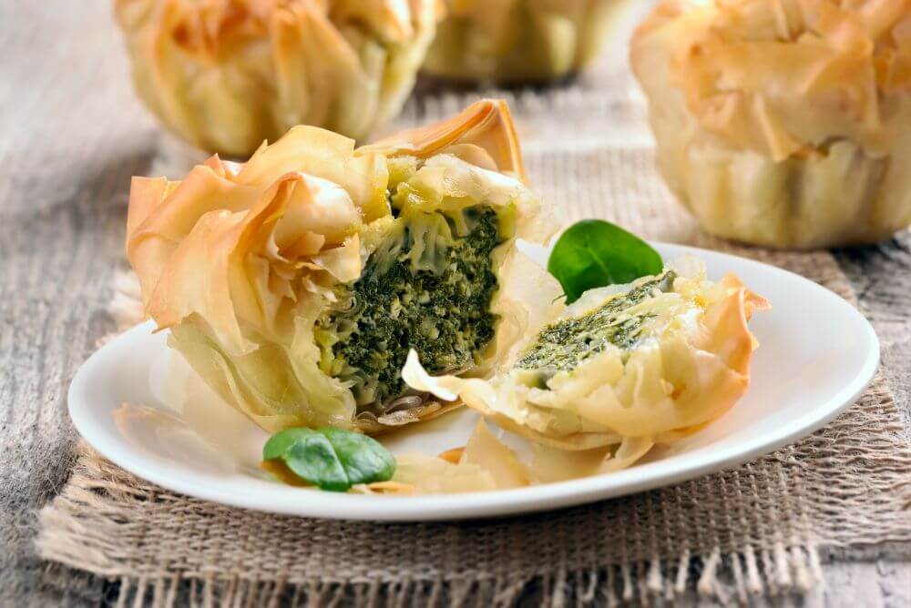 Mini Spinach and Ricotta Filo Pies