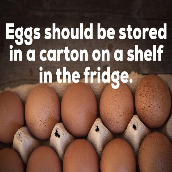 Where to store eggs
