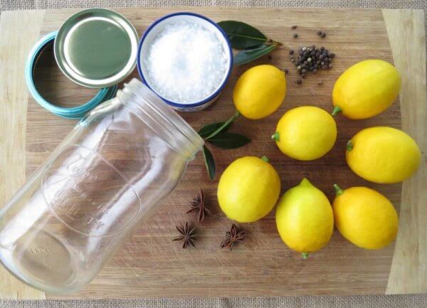 Preserving lemons ingredients