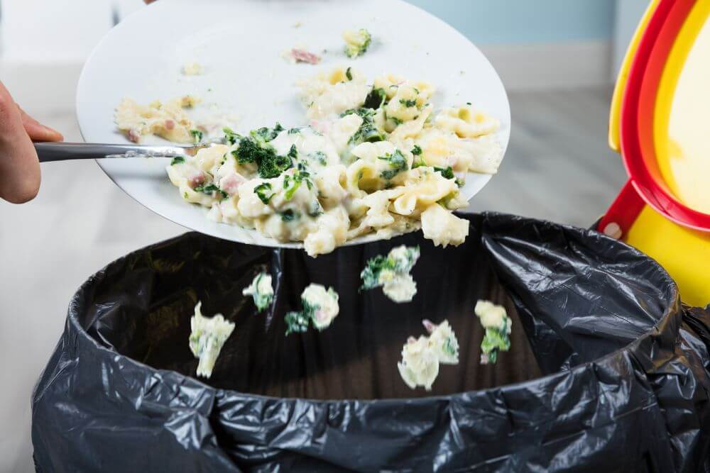 Pasta trash reduce your food waste