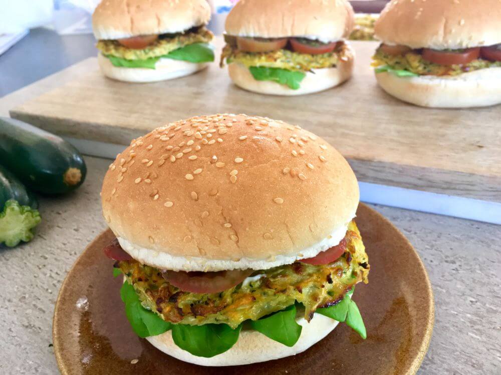 Courgette burger