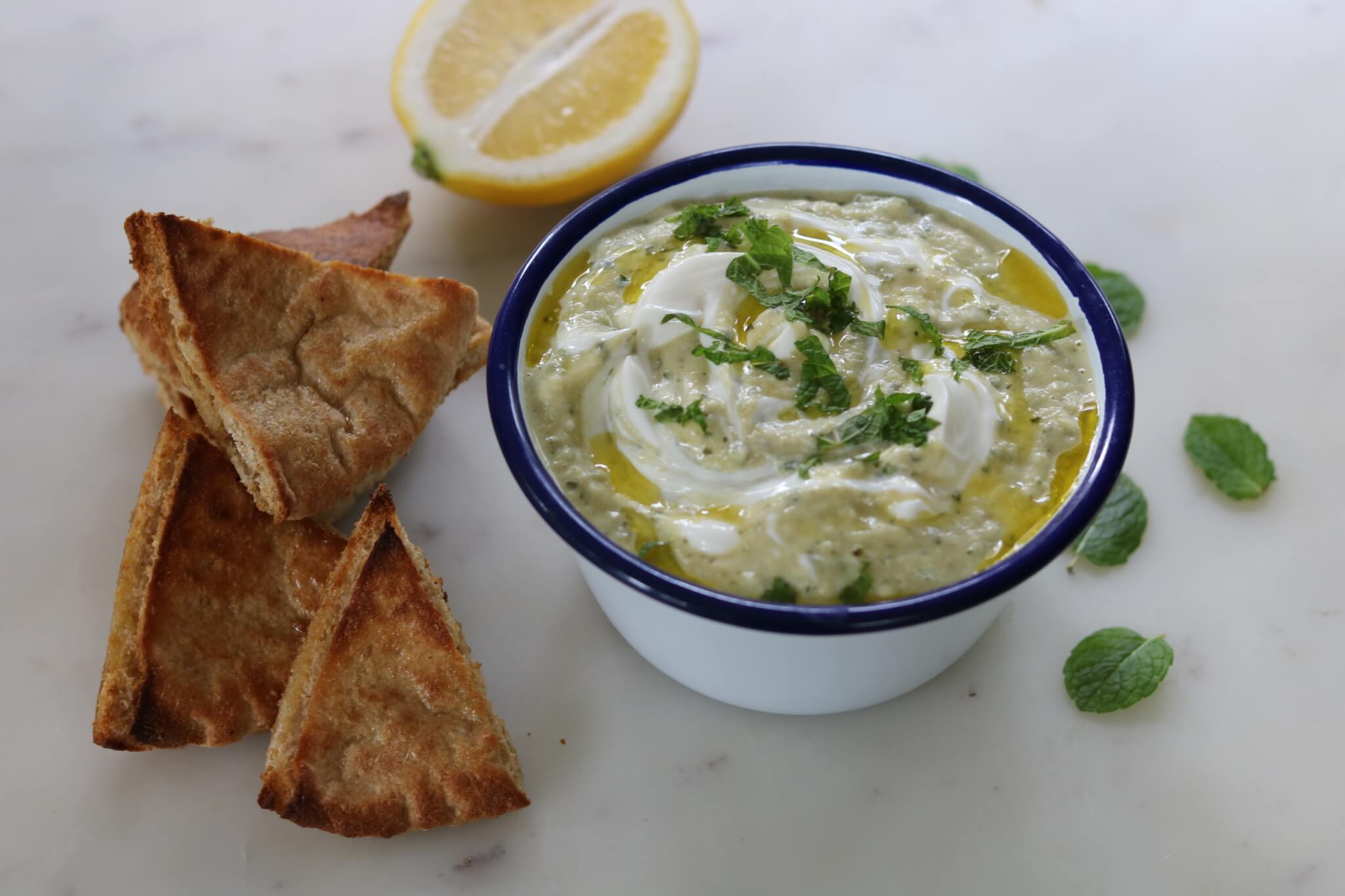 Courgette and tahini dip recipe