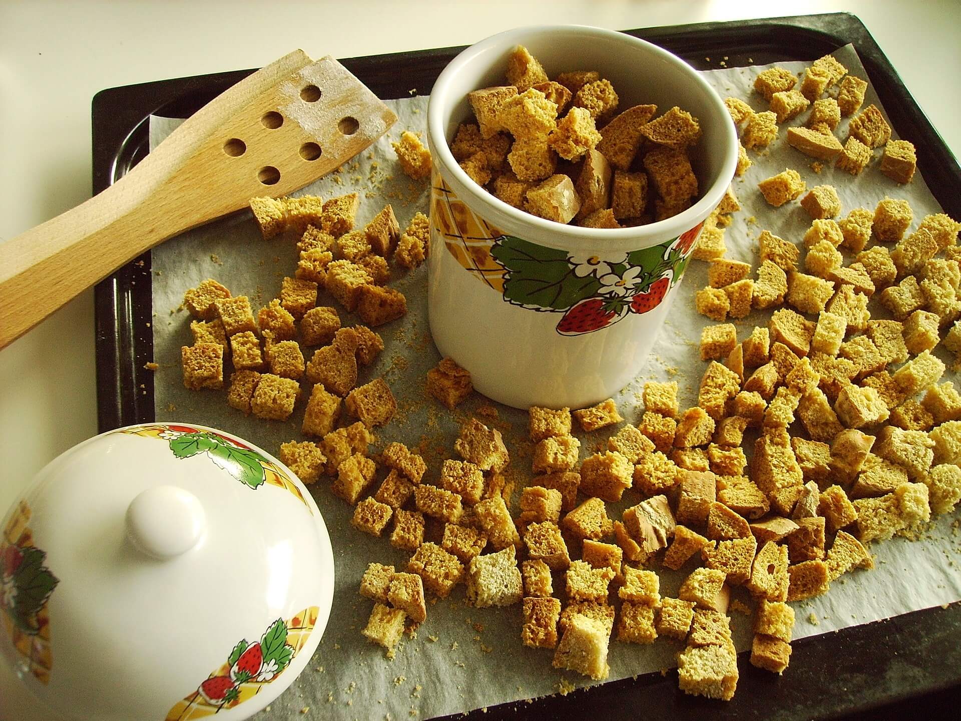 Croutons from Stale Bread