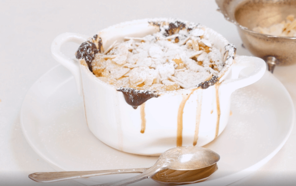Chocolate and Crust-ard Microwave Pudding