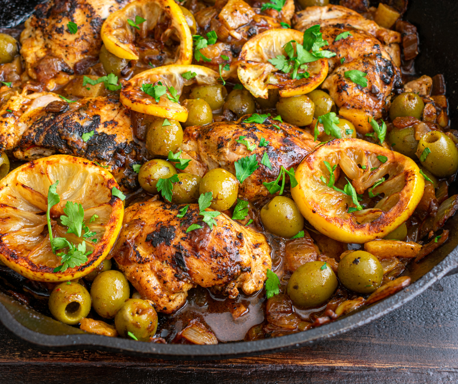 Lemon Chicken Slow Cooker Tagine