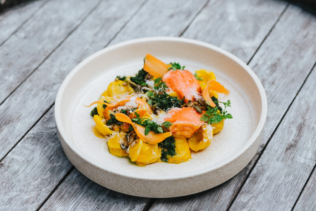 Carrot pesto orechiette