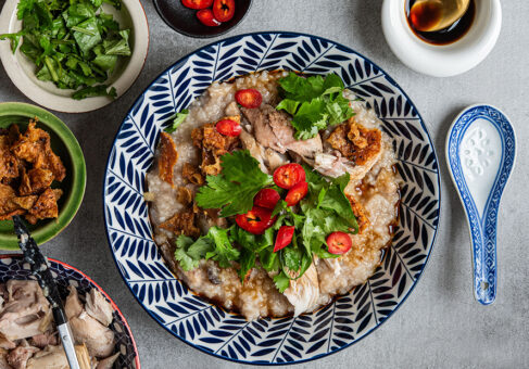 Slow cooker chicken congee