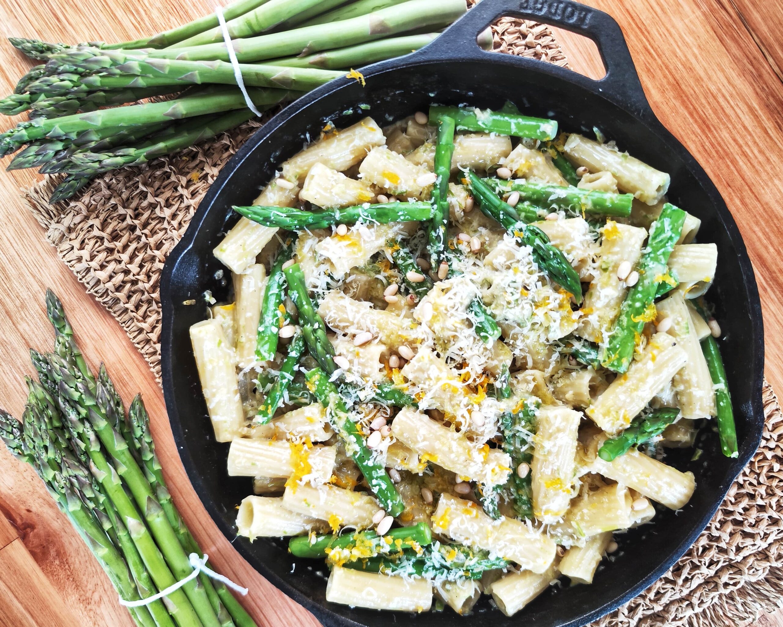 Creamy Asparagus Stem Pasta