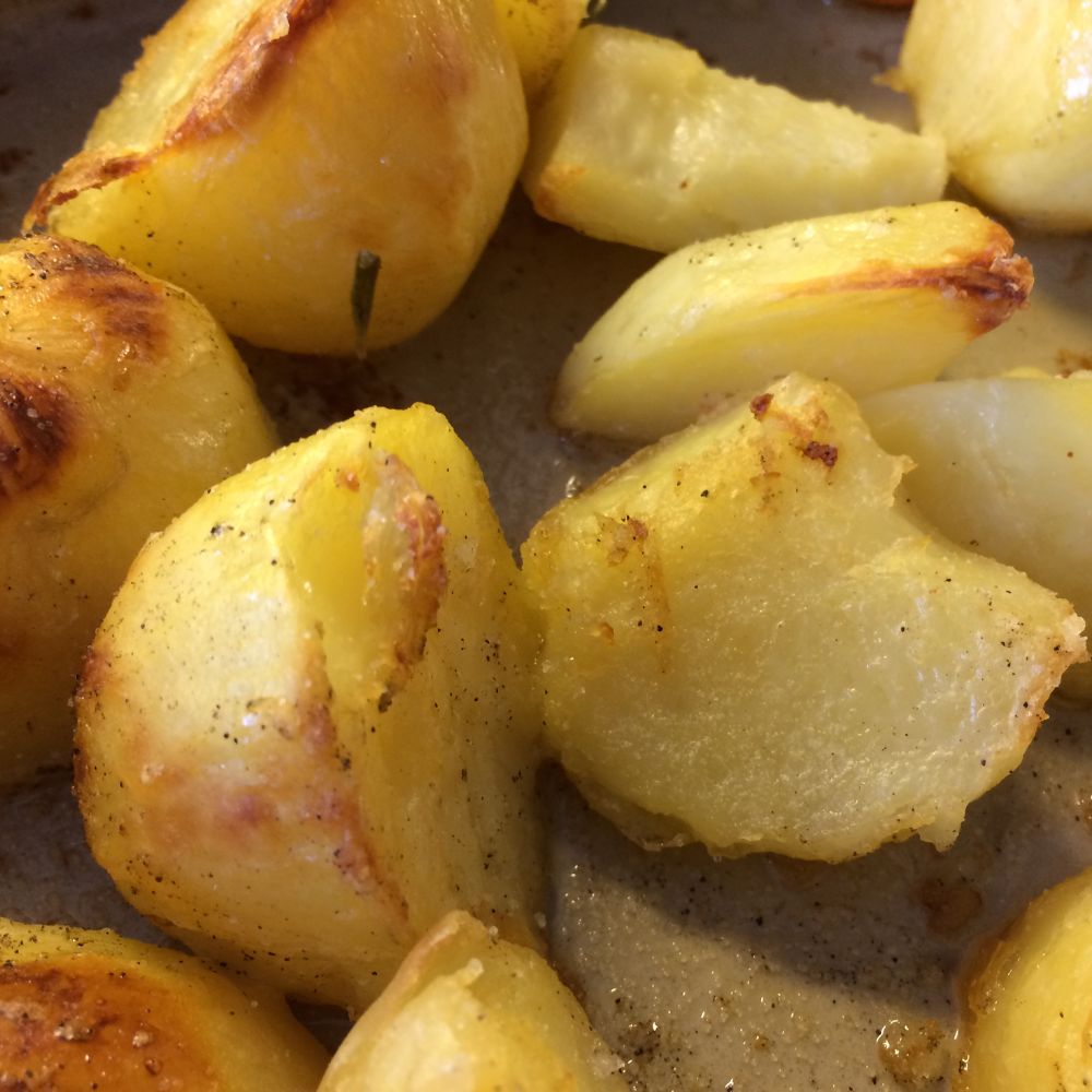 Cooked potatoes