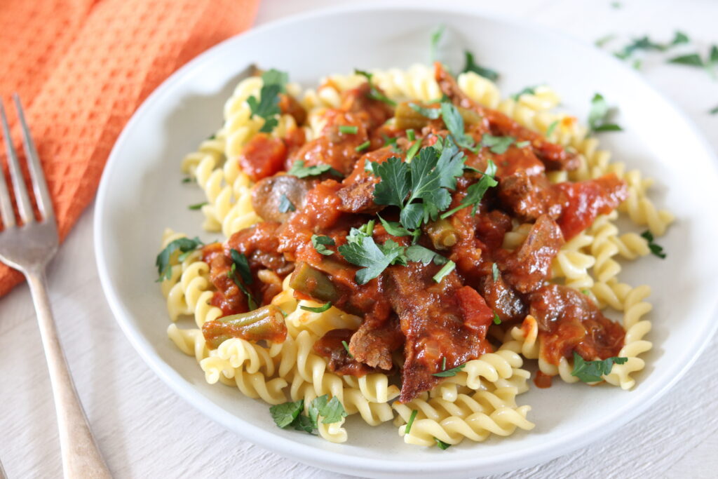 Paprika Spiced Tomato and Lentil Pasta
