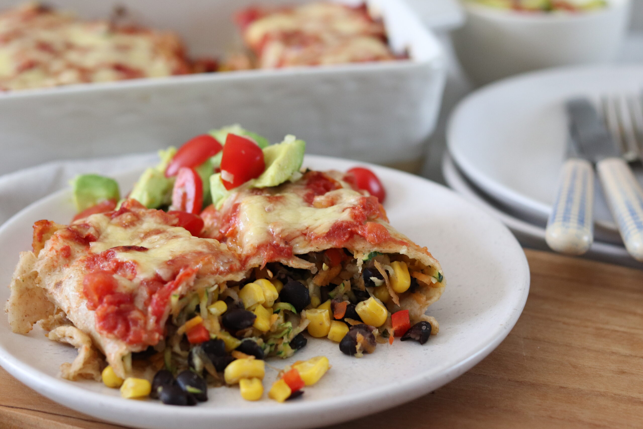 Summer Vege Enchiladas